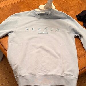 Sandro men’s minty blue sweatshirt.